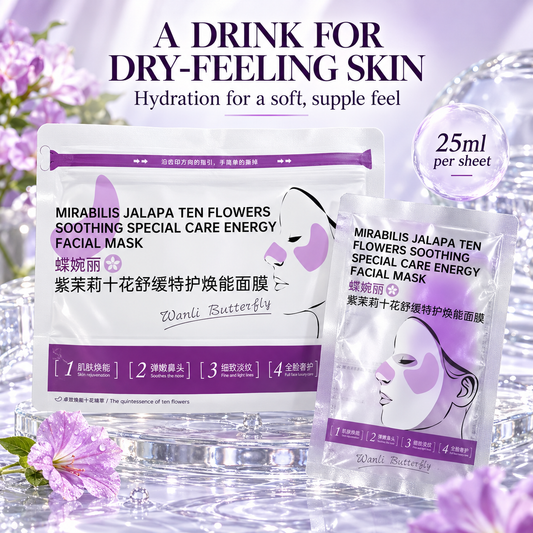 10-Flower Soothing & Hydrating 3-Zone Facial Mask
