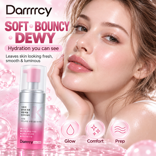 Darrrrcy Collagen Bubble Powder Water – Foam-to-Essence Hydrating Glow Prep