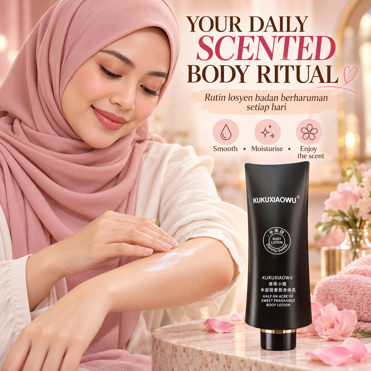 Black Ganoderma Collagen Peptide Moisturizer – Hydrating Firming Radiance Emulsion for Dry & Dull Skin, 100ml