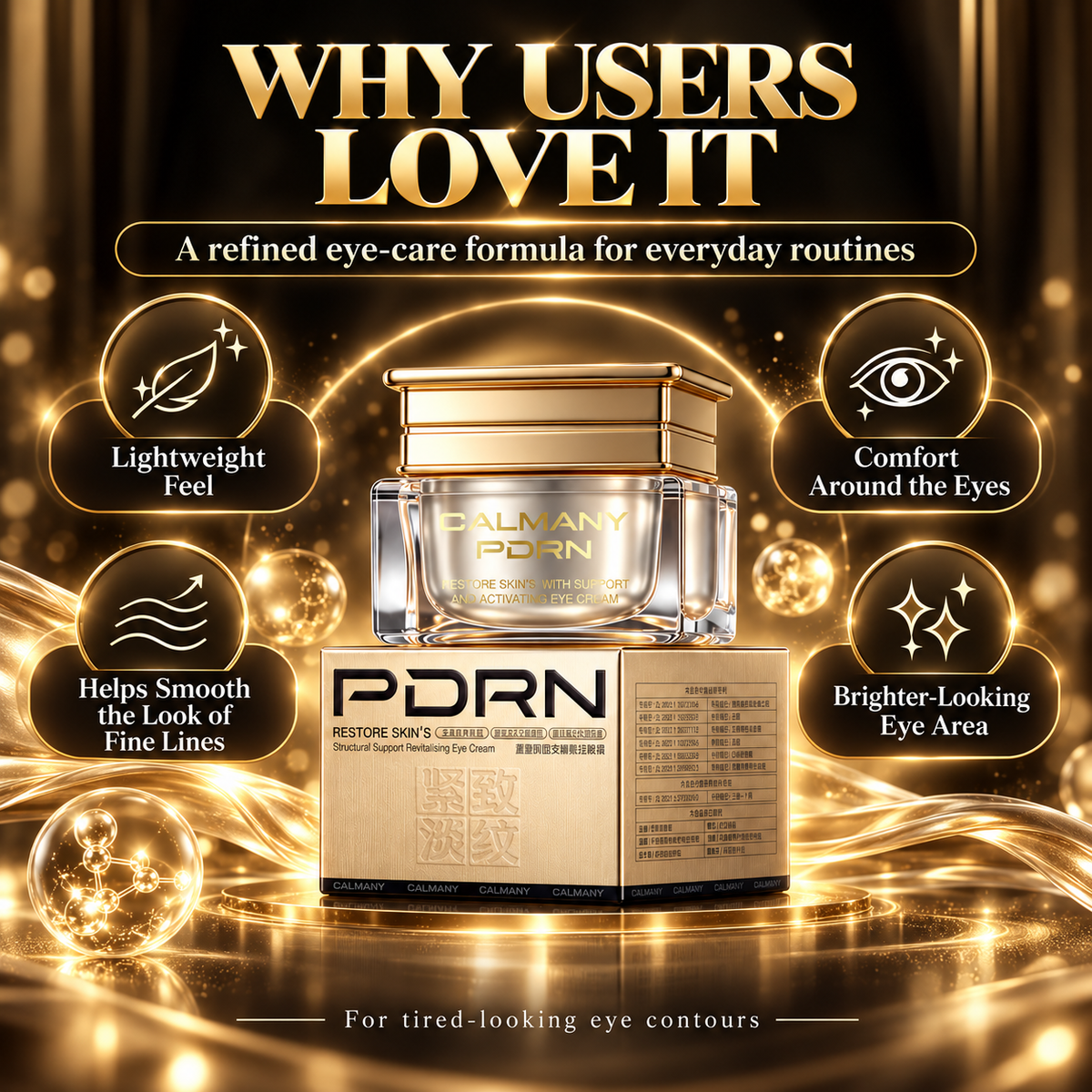 CALMANY PDRN Peptide Revitalizing Eye Cream